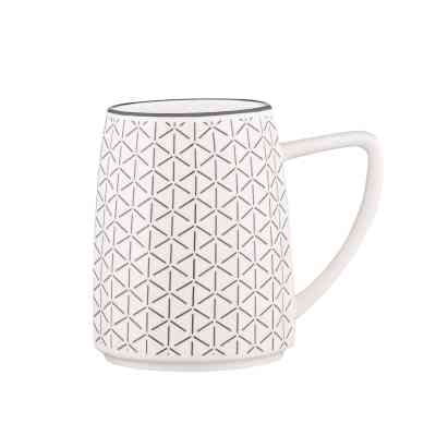 Чашка Ardesto Lamberto, 360мл, порцеляна, біло-сірий (AR3052) Винница