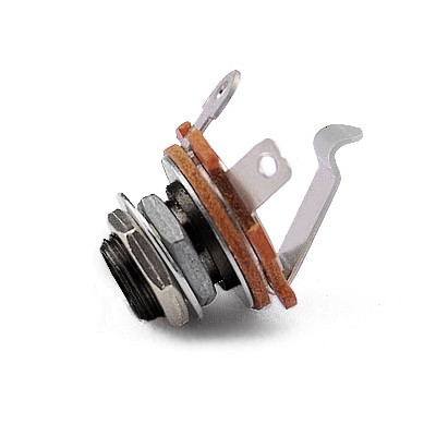 Вихідний роз'єм для гітари Paxphil 1/4 Output Jack (Black) (JC11/2P) Вінниця - фото 1