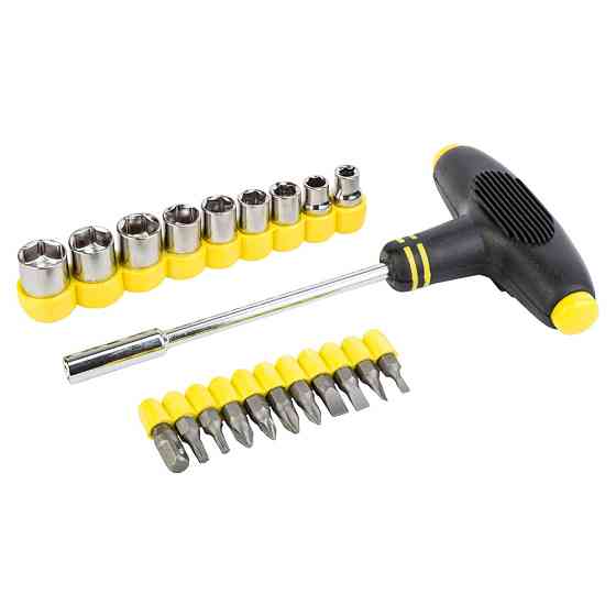 Sigma Отвертка с Т-образной ручкой и насадками 21шт CrV SIGMA (4002161) Коломыя