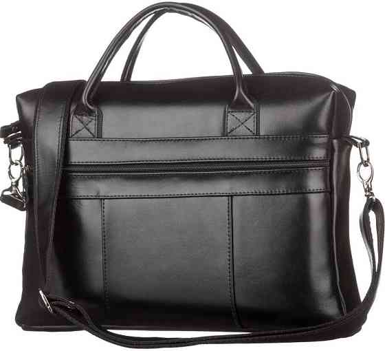 Сумка чоловіча SHVIGEL зі шкіри 15212 Чорна Київ