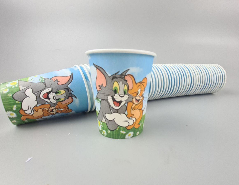 Паперові склянки кольорові ST 175 мл "TOM and JERRY" (50 шт.) Харків - фото 6