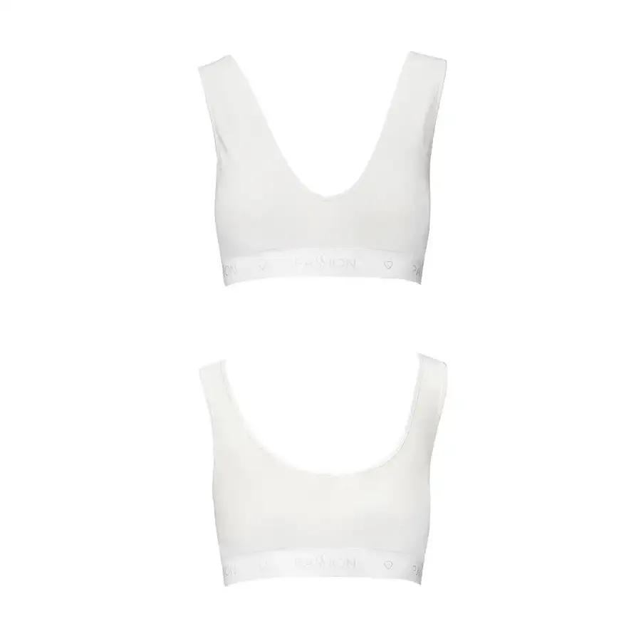 Спортивний топ з еластичної бавовни Passion PS005 TOP XL, white Львов - изображение 5