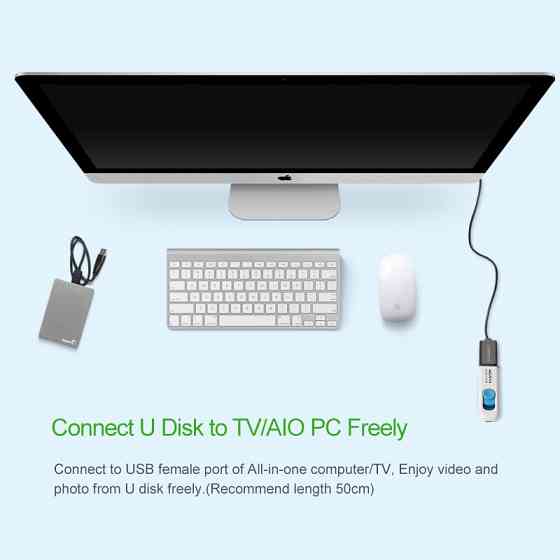 USB кабель подовжувач Ugreen USB 2.0 US103 (AM / AF штекер - гніздо, Чорний, 2м) Николаев