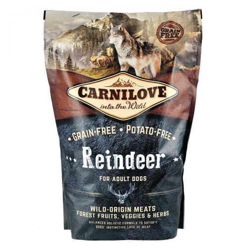 Корм сухий Carnilove Adult Raindeer для дорослих собак усіх порід з північним оленем 1,5 кг Київ - фото 3