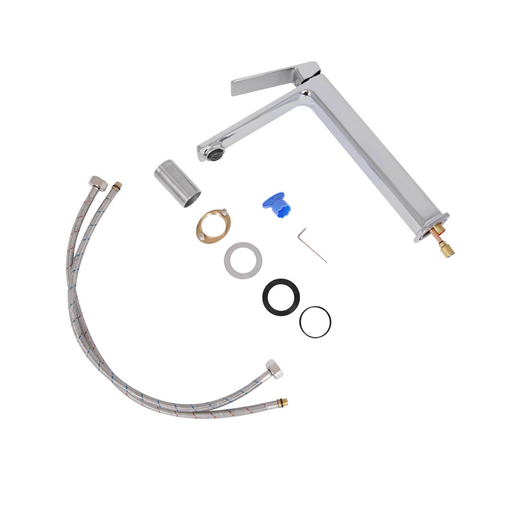 Змішувач для раковини високий Qtap Capricorn, Chrome (k26) QTCAP1060H102C48220 Київ - фото 7