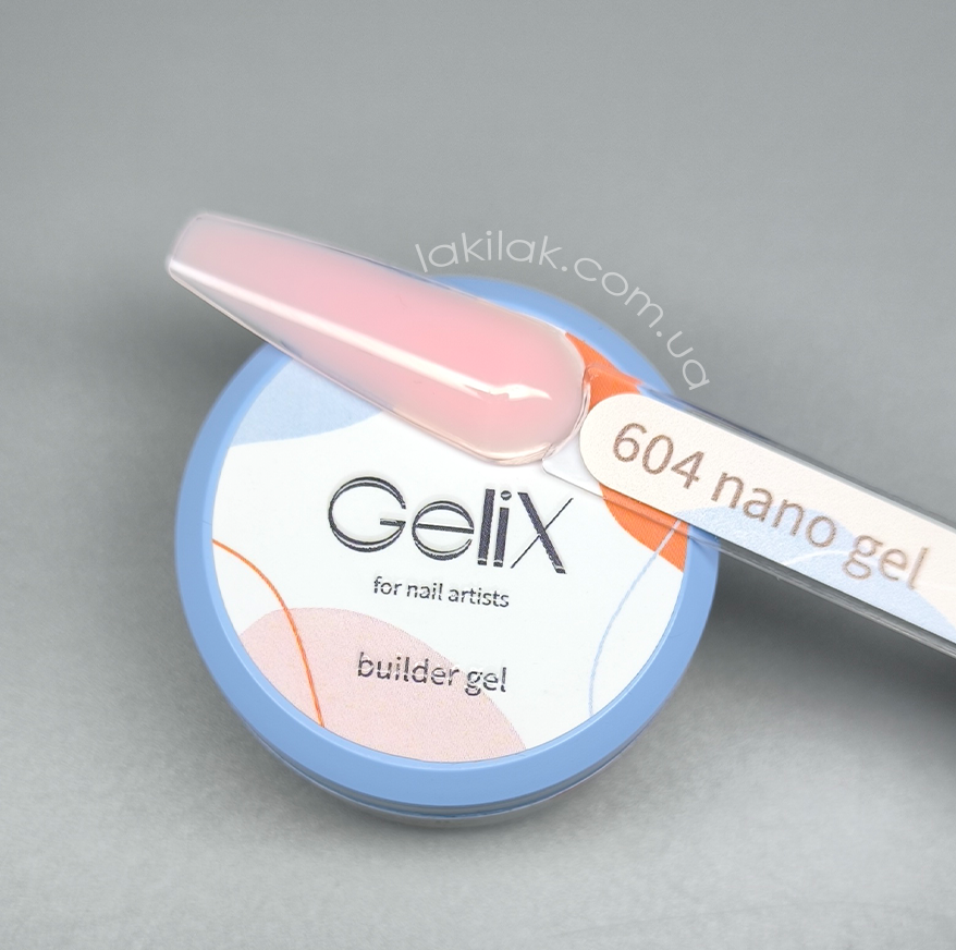 Моделюючий гель GeliX Builder Nano gel NG-604 15мл HEMA & TPO FREE Херсон - изображение 1