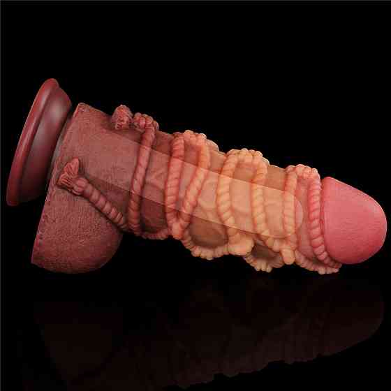 Фалоiмiтатор значного розмiру 9.5''DUAL LAYERED PLATINUM SILICONE Sex Aura Київ