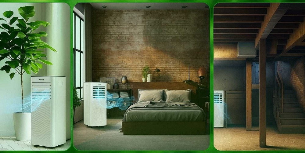 Портативний кондиціонер Berdsen 9000 BTU з Wi-Fi та осушенням. Київ - фото 2