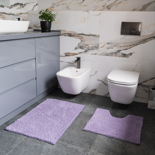 Набір килимків для ванної 2шт: 55*50см+55*80см Ананас ірисовий Дариана Житомир - фото 4