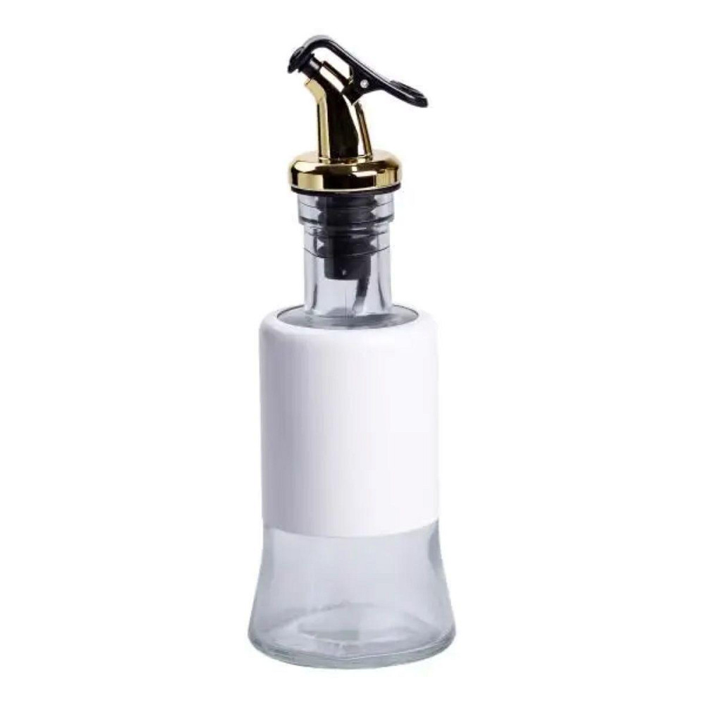 Набір для спецій на підставці з пляшками для олії та оцту 8 предметів Білий HP-1360W Київ - фото 6