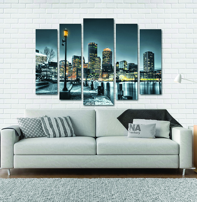 Модульная картина Ночной город Art-136_5 Киев - изображение 2