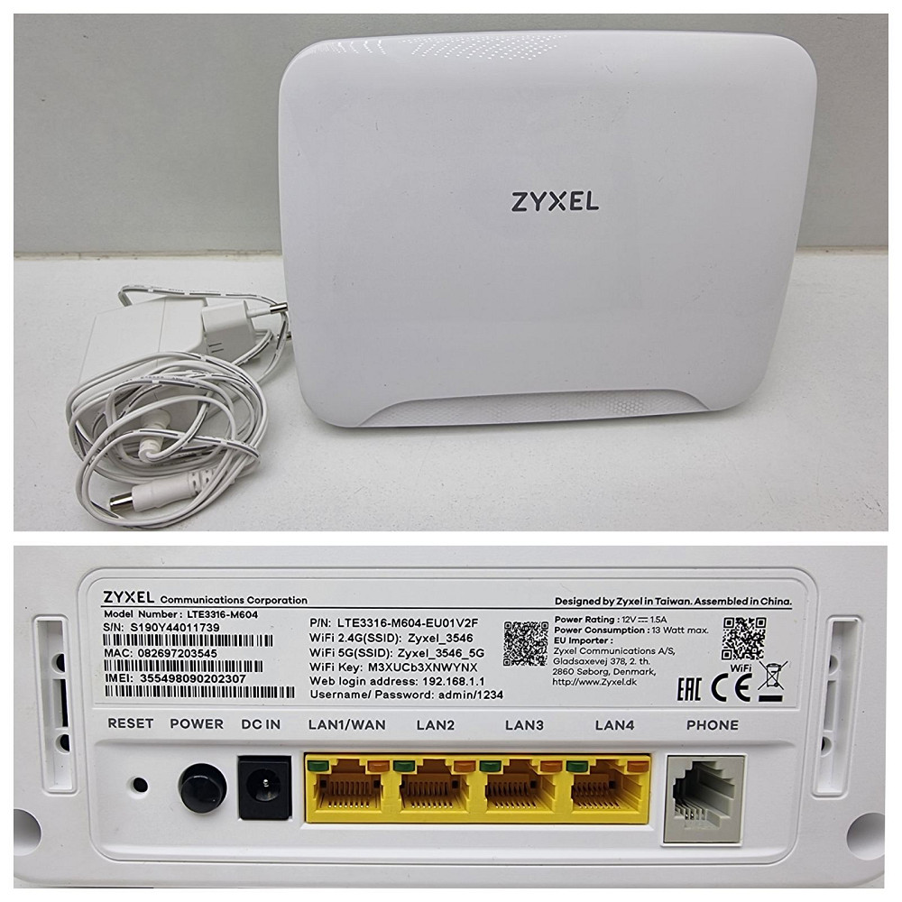 Роутер 4G/LTE Zyxel LTE3316-M604 Луцьк - фото 2