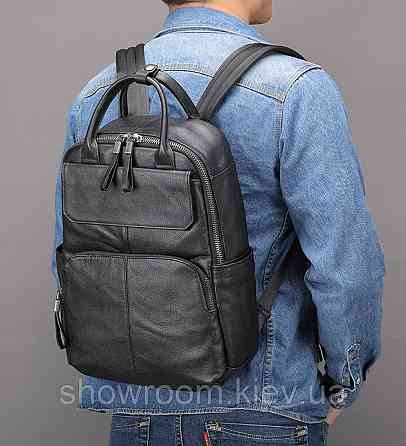Шкіряний чоловічий рюкзак з відділенням для ноутбука Leather Collection (816) Київ