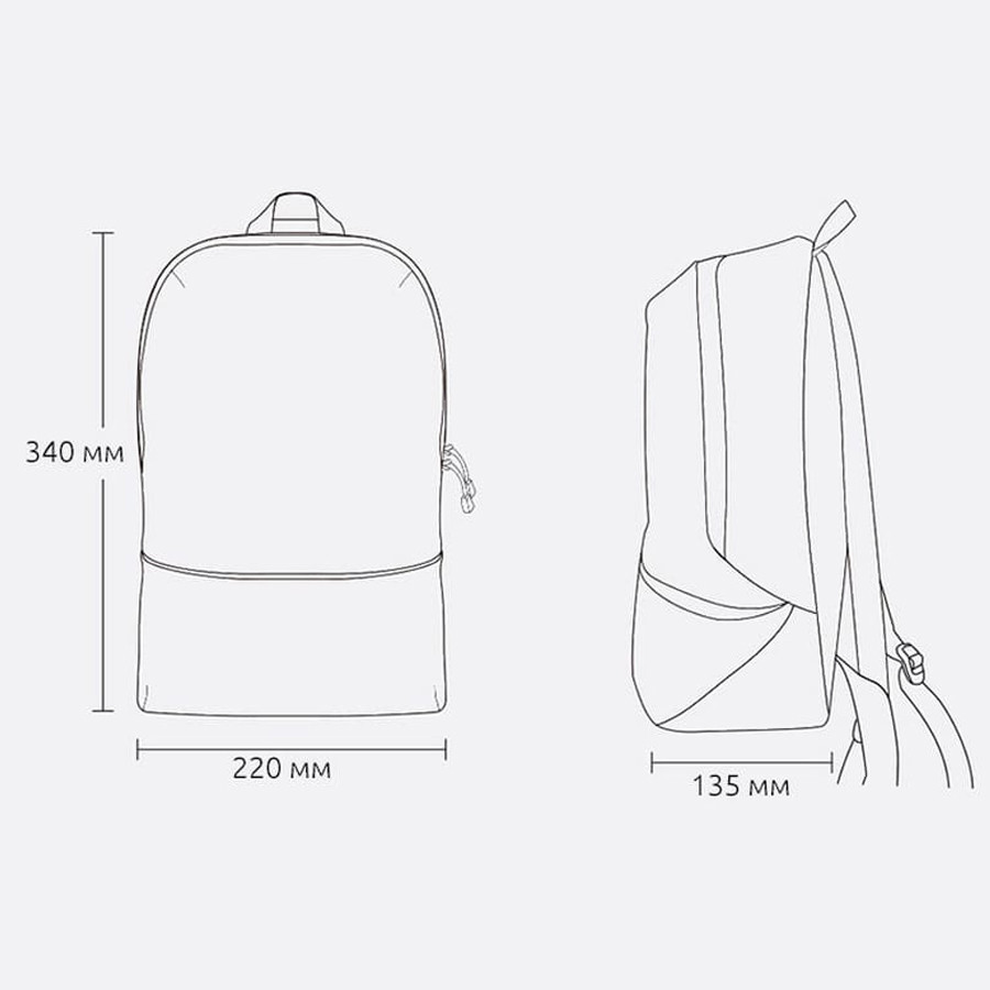 Рюкзак Xiaomi Zanjia Lightweight Small Backpack 11L (Червоний) Миколаїв - фото 9