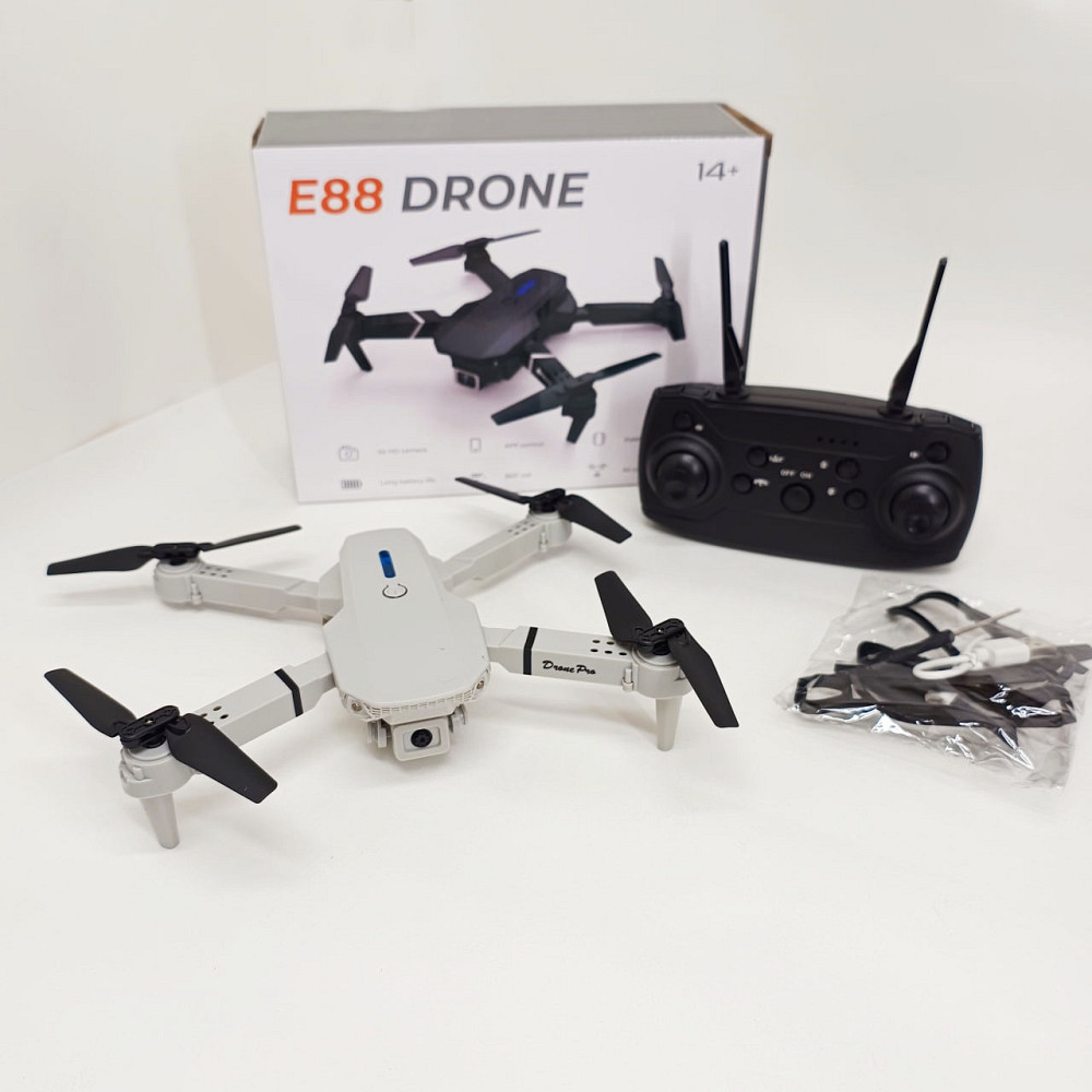 Квадрокоптер E88 міні дрон з HD камерою FPV до 20 хв польоту 2 АКБ та КЕЙС GV-81 Львів - фото 10