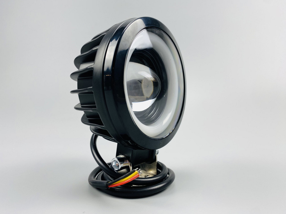 Світлодіодна фара LED кругла 40W + LED кільце, додаткове світло туманна фара Мукачево - фото 2