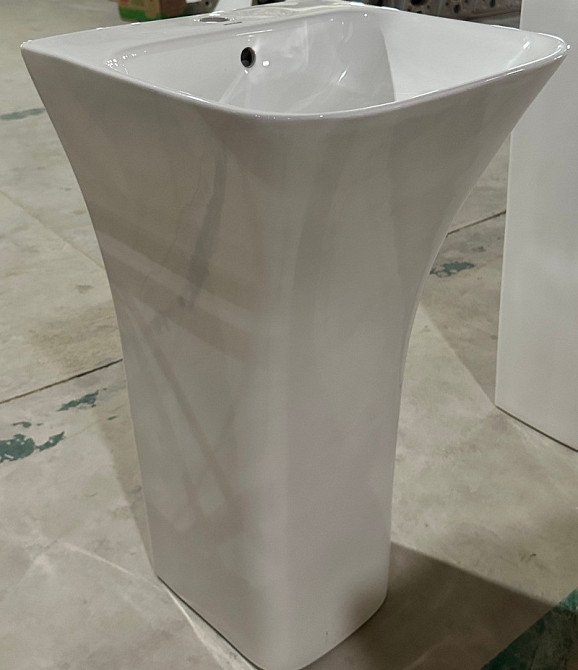 Раковина моноблок Mixxus BEVEL-1101 з отвором під змішувач та переливом 450х435х835mm   ( MI6697 ) 23276 Харків - фото 8