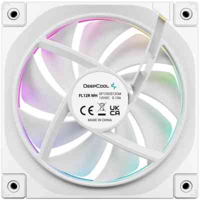 Кулер для корпуса Deepcool Вентилятор реверсний Deepcool FL12R ARGB білий для корпусу 120x120 (FL12R WH) Винница