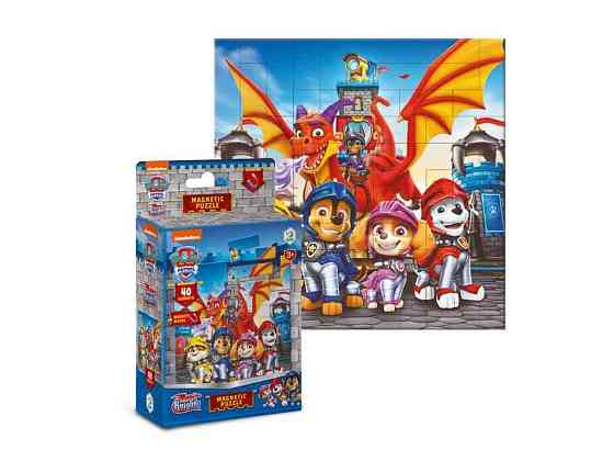 Пазли магнітні 40ел. Paw Patrol Лицарі 200651 ТМ DODO Київ