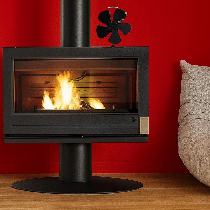 Каминный вентилятор 5-лопастной из алюминия от 60°C до 345°C Kaminer (26206) Нововолынск - изображение 8