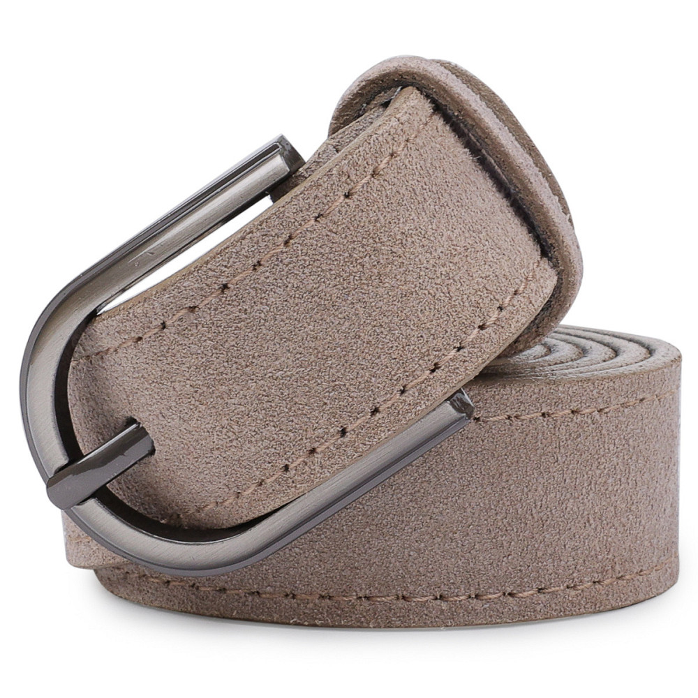 Замшевый ремень для женщин Vintage 20798 Серый Киев - изображение 6