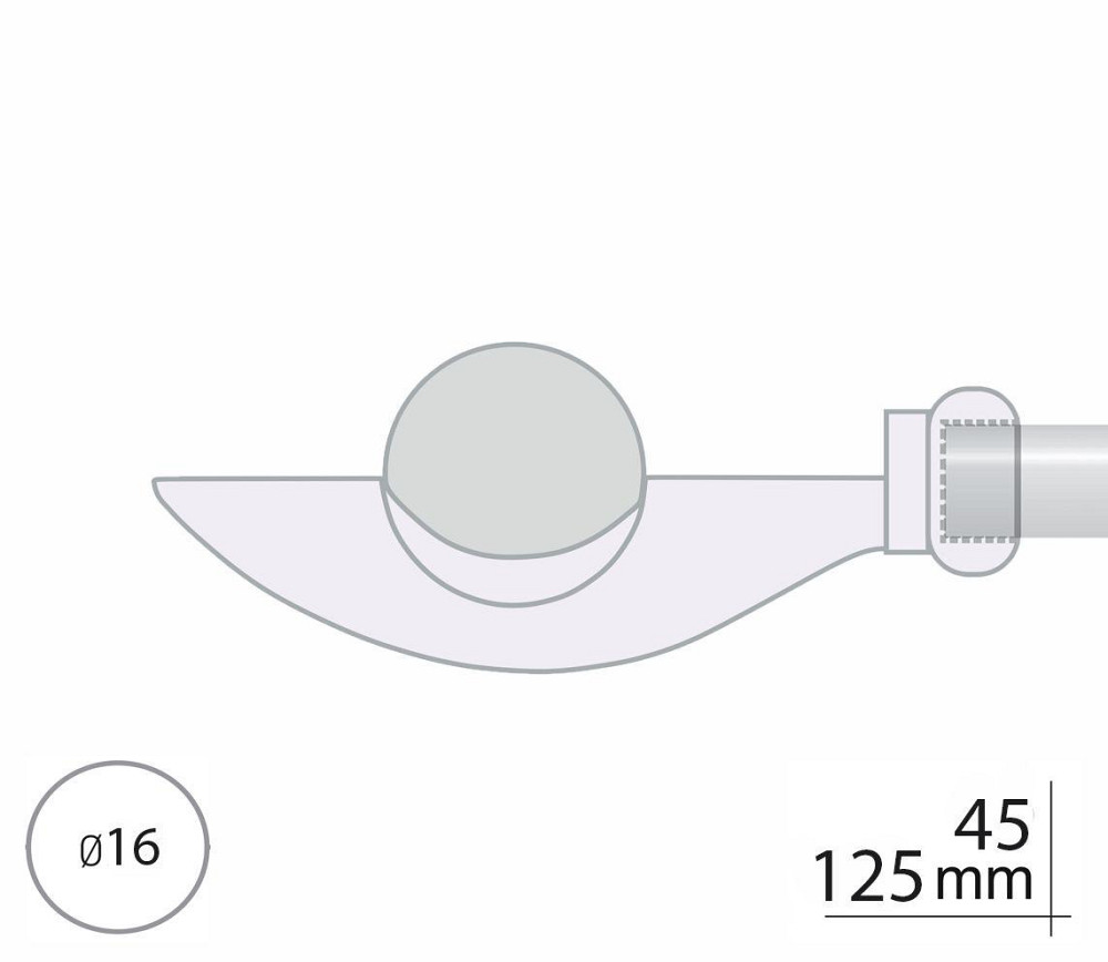 Закінчення для карнизу Orvit ФЛАМІНГО 16 мм АНТИК - ЗОЛОТО МАТОВЕ Львов - изображение 2