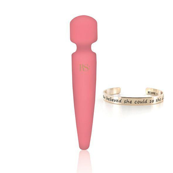 Вібромасажер Rianne S: Bella Mini Wand Coral, 10 режимів роботи, медичний силікон, подарункове паков Sex Aura Київ - фото 1
