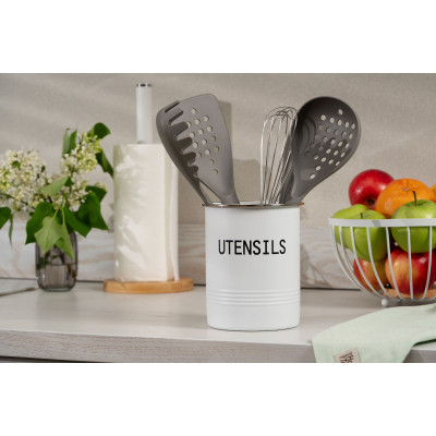Аксессуар кухонный Ardesto Підставка для кухонного приладдя Midori 12х15.5см, метал, білий (AR0915W) Винница - изображение 6