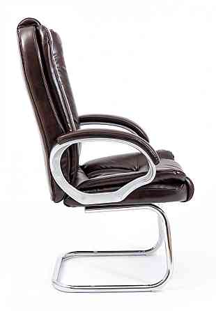 Офісне Конференційне Крісло Richman California Titan Dark Brown Хром CF Коричневий Київ