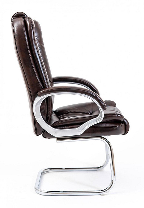 Офісне Конференційне Крісло Richman California Titan Dark Brown Хром CF Коричневий Київ - фото 3