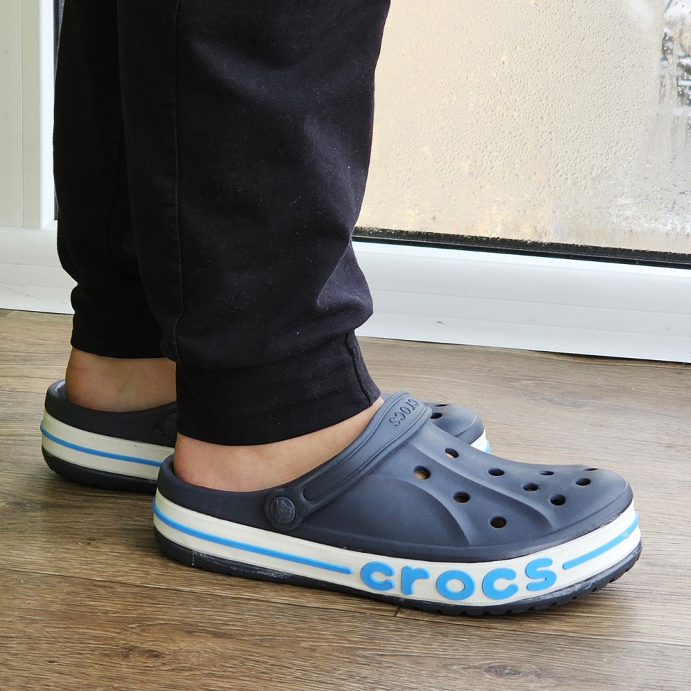 Крокси Темно-сірі капці CROCS Шльопанці Чоловічі Жіночі Сині (розміри: 39,40,41,42) Дніпро - фото 8