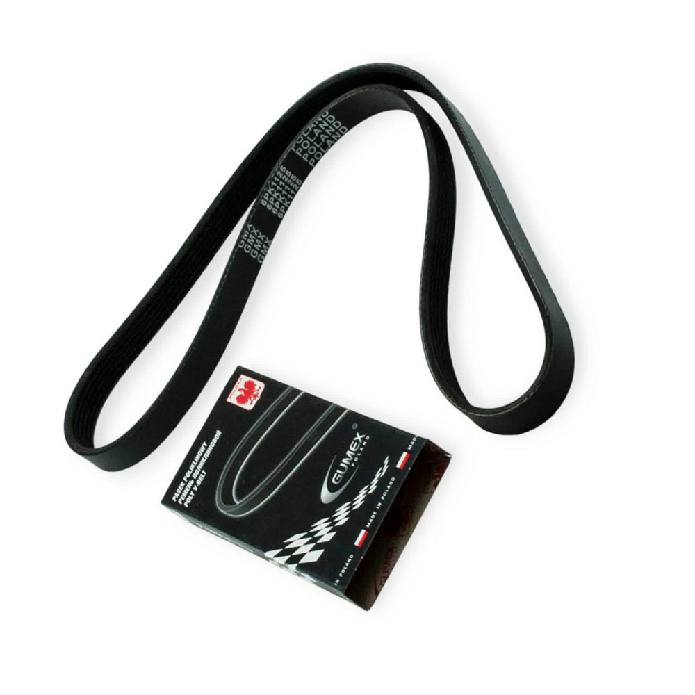 Ремень генератора 2110, 2111, 2112, 2170, 2171, 2172 (16 кл) с ГУР и кондиционером, ручейковый (6PK1125) Мукачево - изображение 1