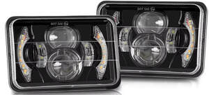 Фара LED прямокутна 95W ближній + дальній + повороти + габарит) Мукачево - фото 1