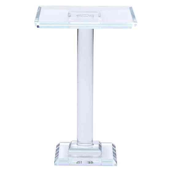 Скляна тортівниця на ніжці 12×12 см для тортів і капкейків Київ