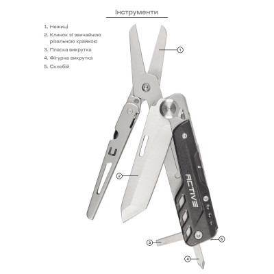 Мультитул Active Eddie (GHK12) Винница - изображение 4