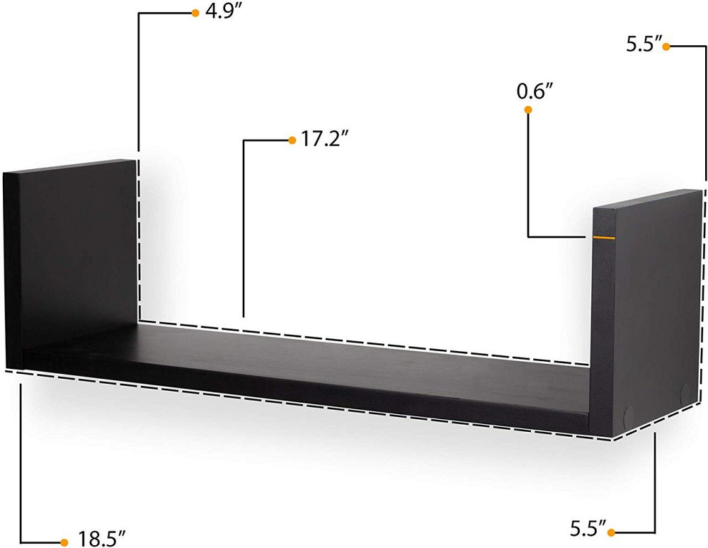Настінна книжкова полиця "Шерлок" венге Миколаїв - фото 5