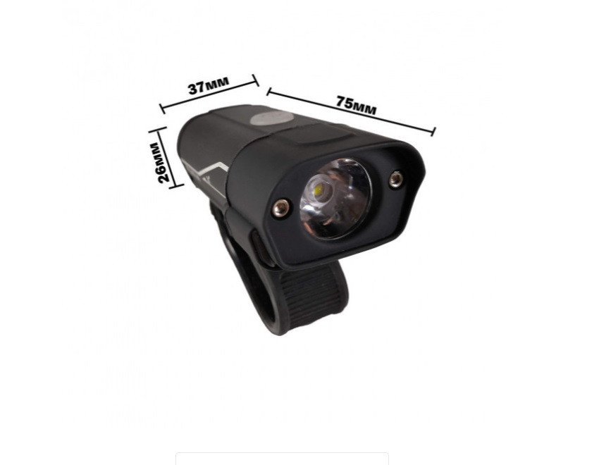 Ліхтар велосипедний LED Cree XP-G2 Feel Fit USB Чорна Бровари - фото 2