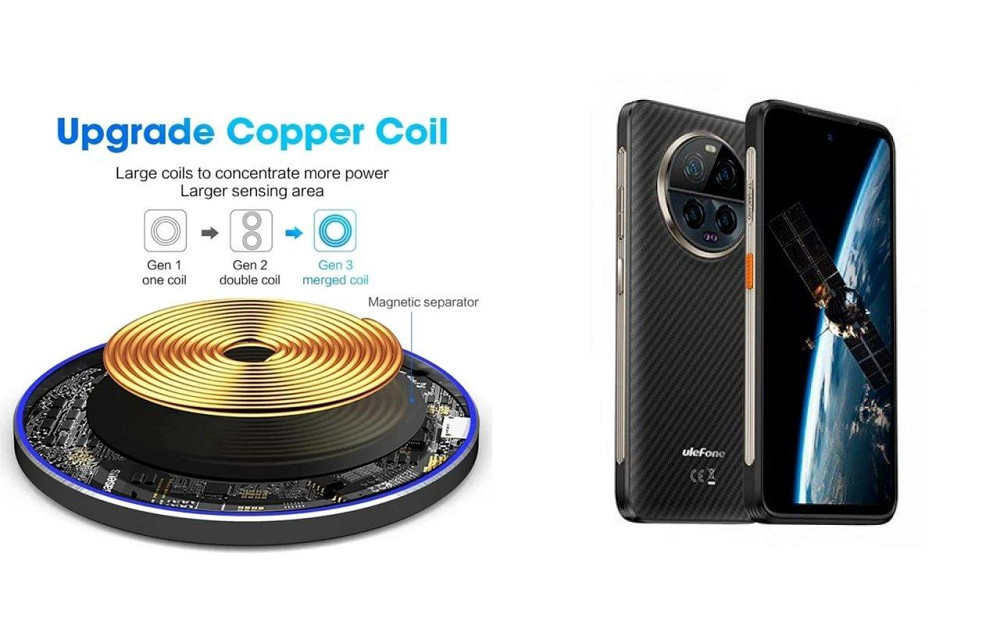 Беспроводное зарядное устройство Copper до 30W для OPPO Find X9, OPPO Find X9 Pro, USB-C, LED Киев - изображение 2