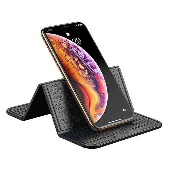 Антискользящий складной коврик для телефона Baseus Folding Bracket Antiskid Pad SUWNT-01 (Черный) Николаев