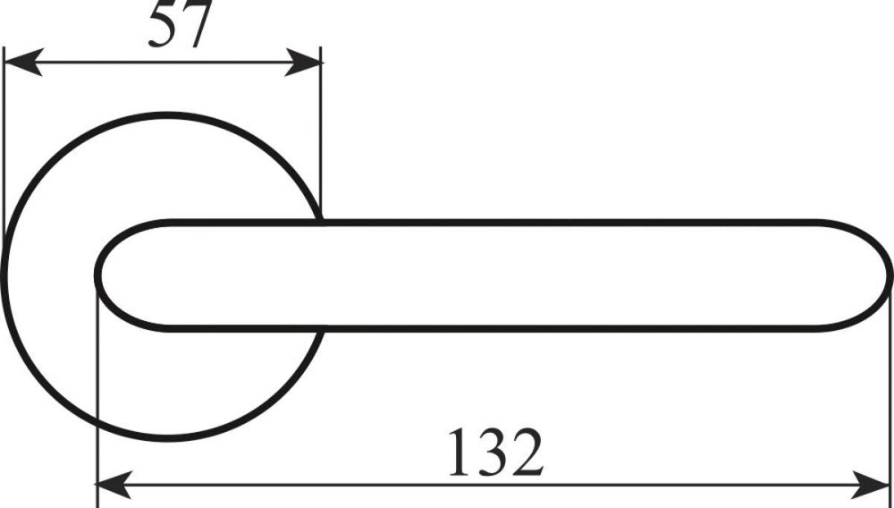 Ручка 106-269 Michelle мат черный R ф/с Киев - изображение 2