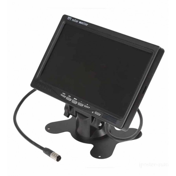 Автомобільний дисплей DS-7 екран 7" для камери заднього виду (Чорний) Київ - фото 5