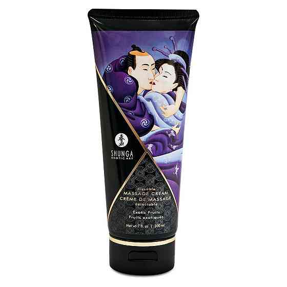 Съедобный массажный крем Shunga Kissable Massage Cream - Exotic Fruits (200 мл) Sex Aura Киев