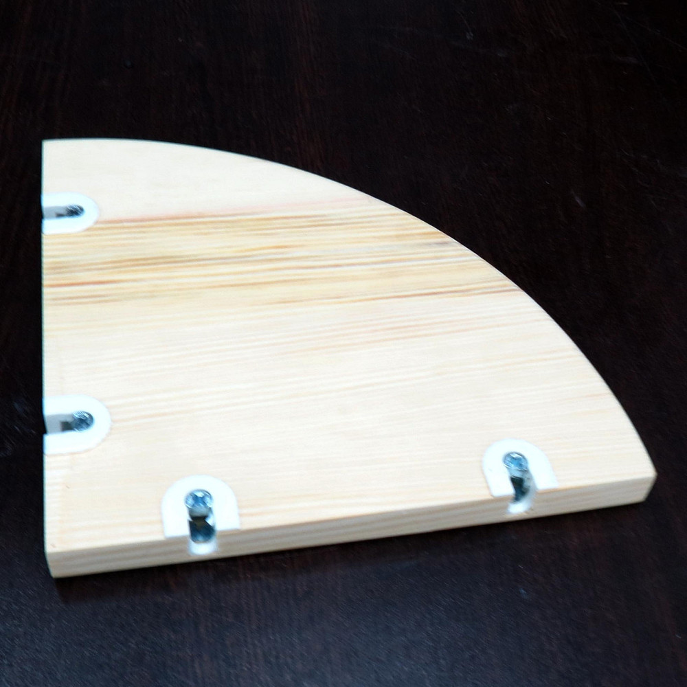 Угловая настенная полка 