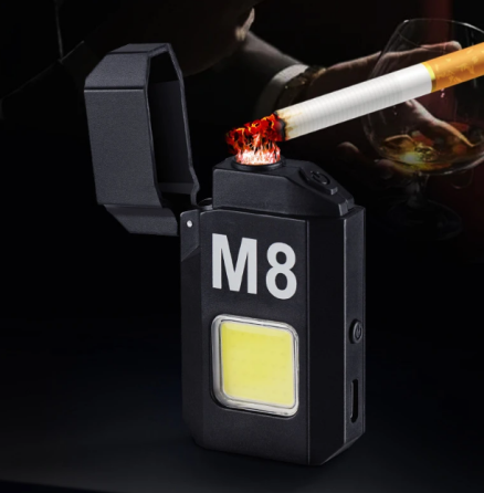 Запальничка спірального типу з LED ліхтариком та USB 6002 M8 Київ