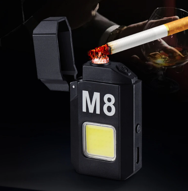 Зажигалка спирального типа с LED фонариком и USB 6002 M8 Одесса - изображение 3
