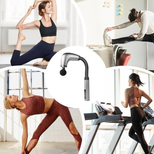 Аккумуляторный U-образный  массажер  для тела  и мышц, ручной, 4 насадки Maxtop MP-930 Одесса - изображение 3