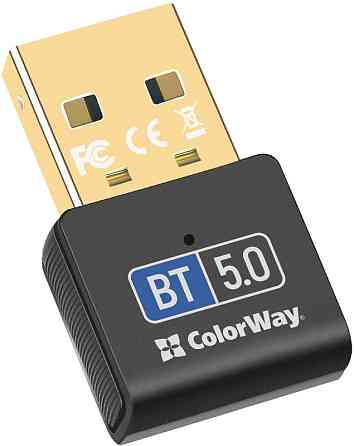 Адаптер Bluetooth v5.0 USB, чорний Colorway Винница