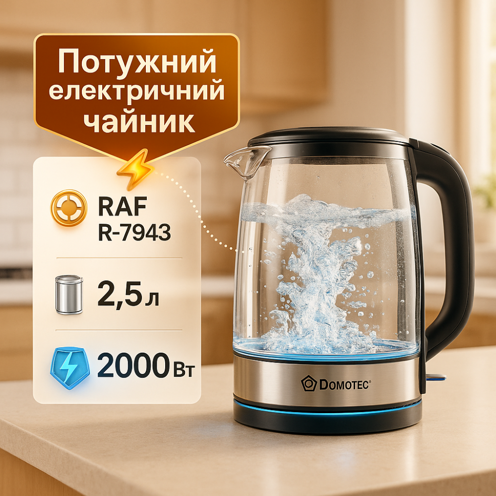 Электрочайник с подсветкой для кипячения, Чайник для кипячения с функцией авто-отключения XS-38 Львов - изображение 8