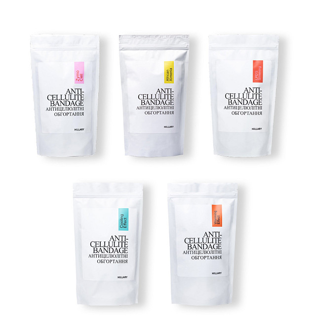 Антицеллюлитный набор Пять видов обертываний Hillary Five-Way Cellulite Defeat Киев - изображение 1