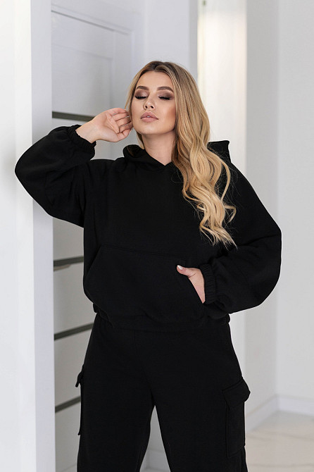 Теплий спортивний костюм зі штанами карго "Human" | Батал Київ - фото 6